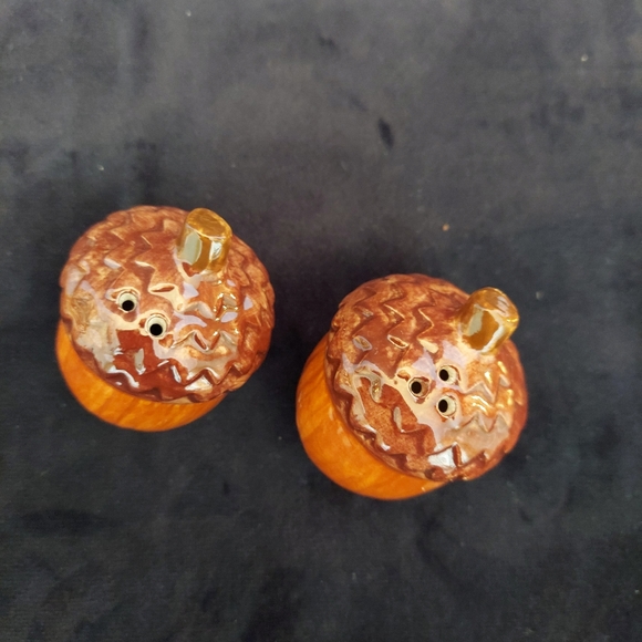 Vintage Acorn Salt and Pepper Shakers - Picture 2 of 4